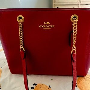 Coach red bag